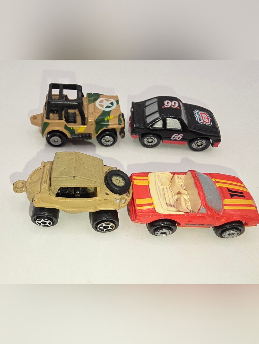 1988-1992 Micro Machines Lot Camaro IROC-Z Military Jeep VW Schwimmwagen